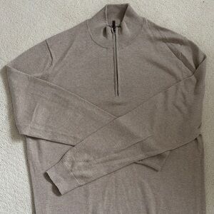 Nordstrom Men's Half-Zip Sweater in Tan